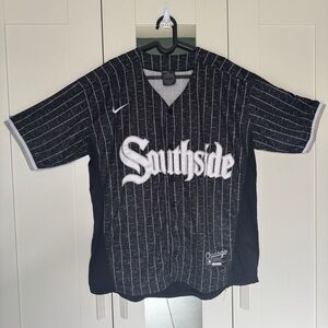 Nike Black and White Pinstripe Jersey